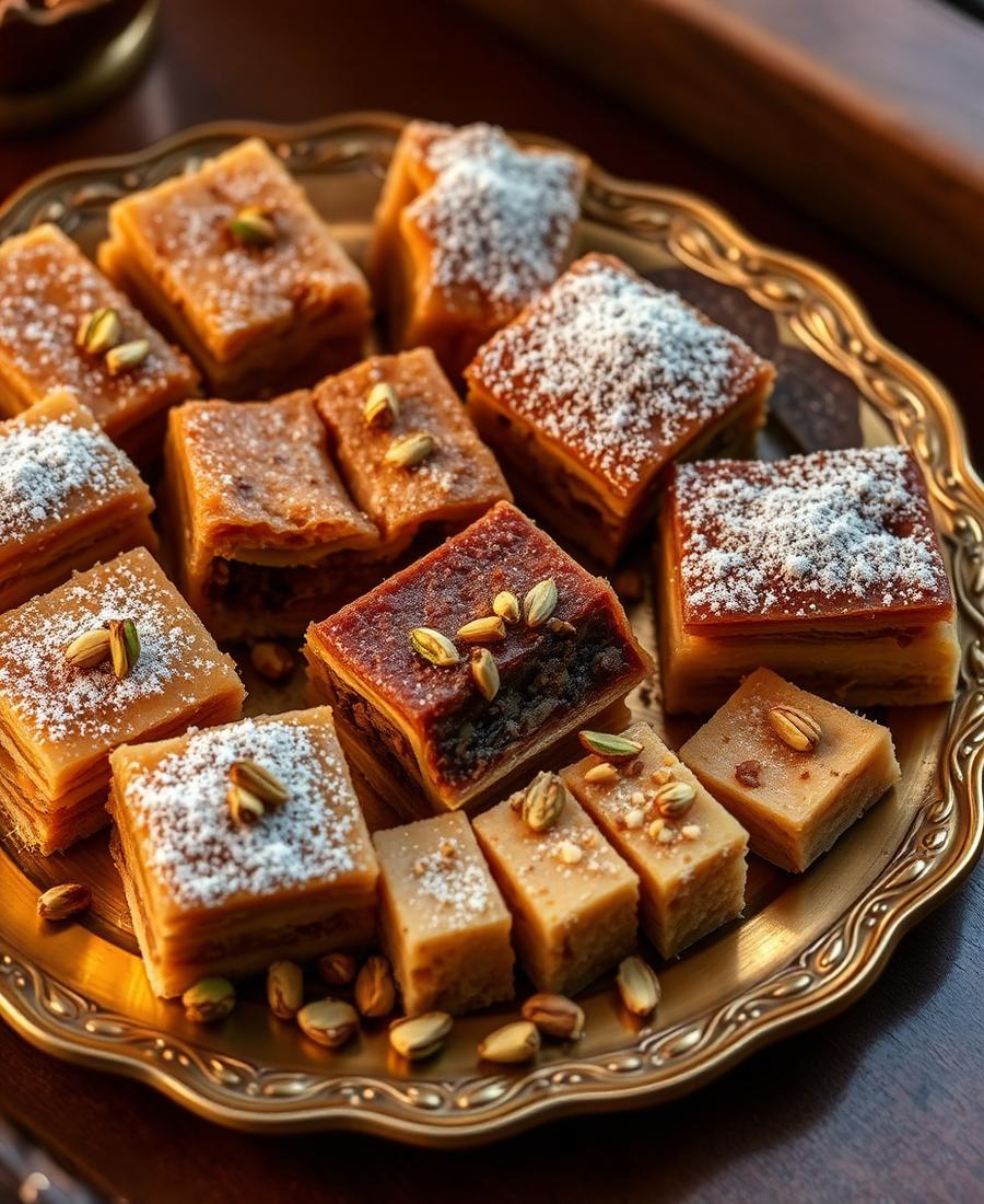 Lebanese sweet table for intimate catering
