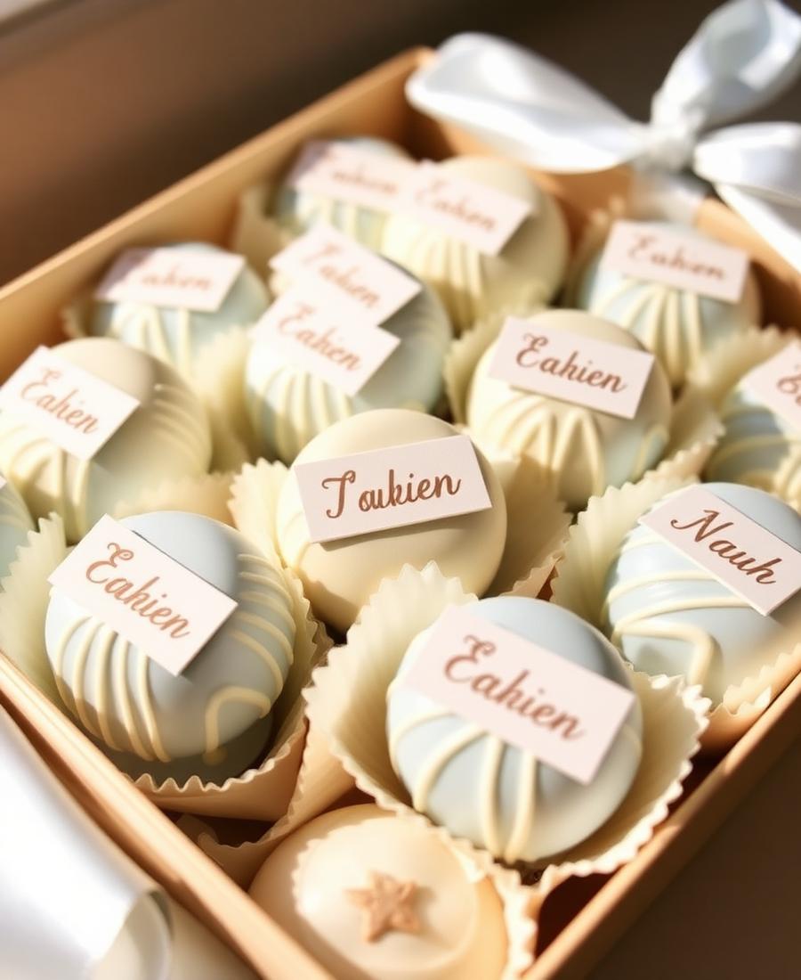 Wrapped Belgian chocolate presentation